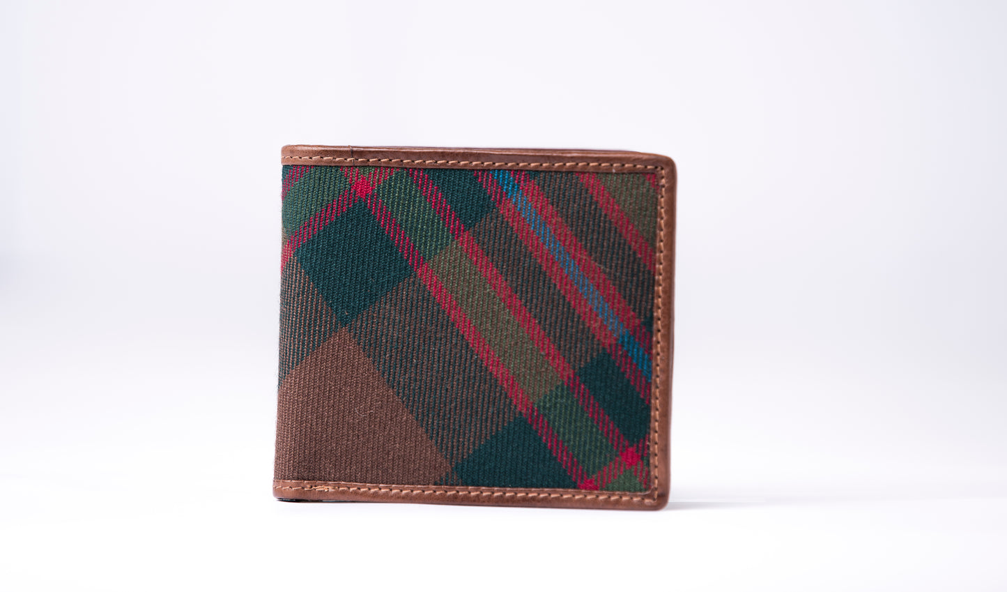 Tartan & Leather Wallet