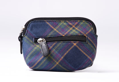 Tartan & Leather Coin Purse