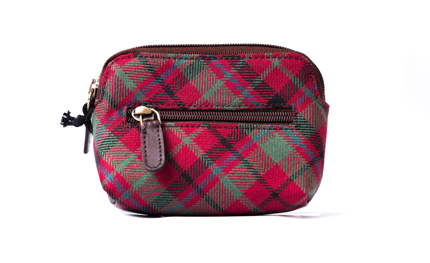 Tartan & Leather Coin Purse