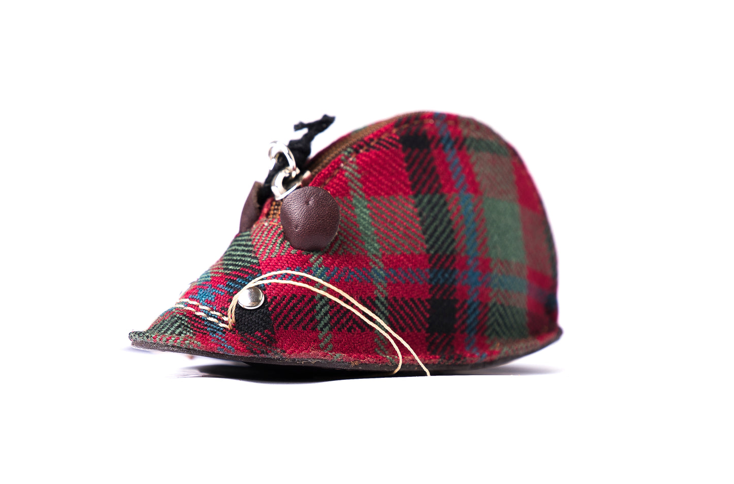 Tartan & Leather Mouse Purse