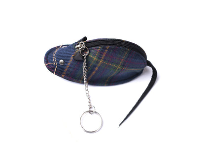 Tartan & Leather Mouse Purse