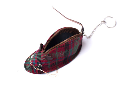 Tartan & Leather Mouse Purse