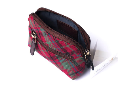 Tartan & Leather Coin Purse