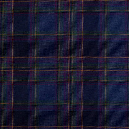 Highland Mist Tartan Long Scarf lined with Liberty Fabrics