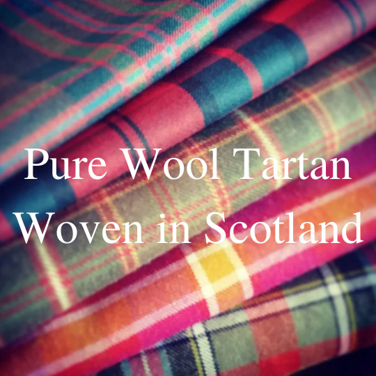 Pure Wool Cape - YOUR OWN TARTAN- Scottish Tartan Tie Neck Cape made with Liberty Fabric Lining