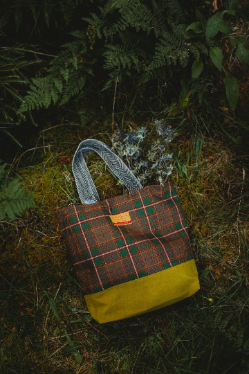 Thistle Tartan & Tweed Shopper Bag with Liberty Fabrics
