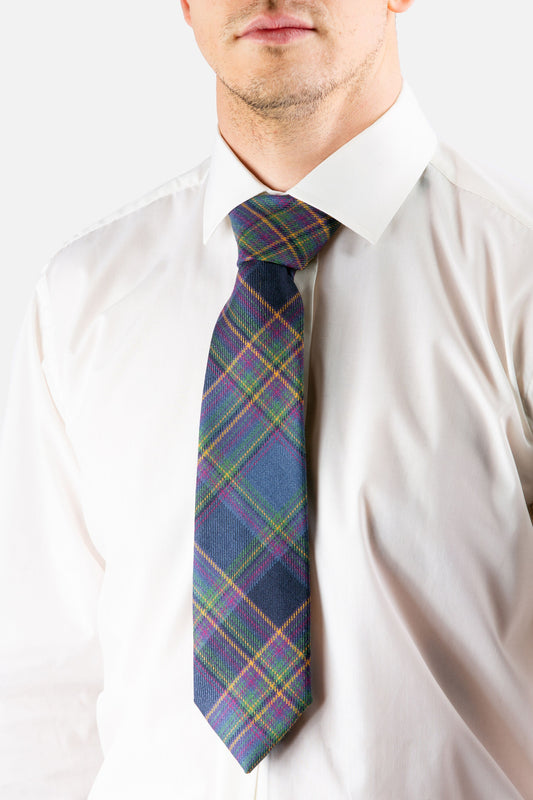 Highland Mist 格纹领带