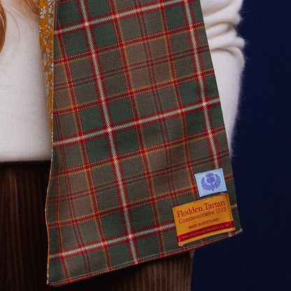 Flodden Commemorative Tartan Long Scarf lined with Liberty Fabrics