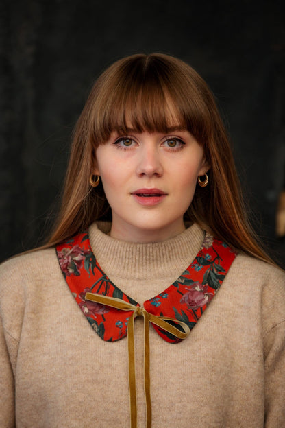 The Grimsay - Reversible Hebridean Tartan Collar with Liberty Fabrics