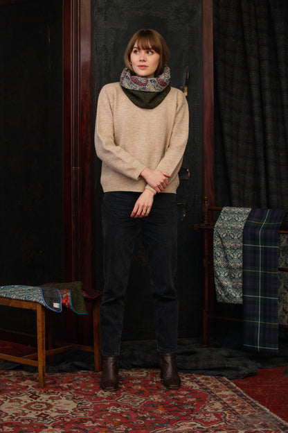 The Tarbert - Harris Tweed Cowl lined with Liberty Fabrics
