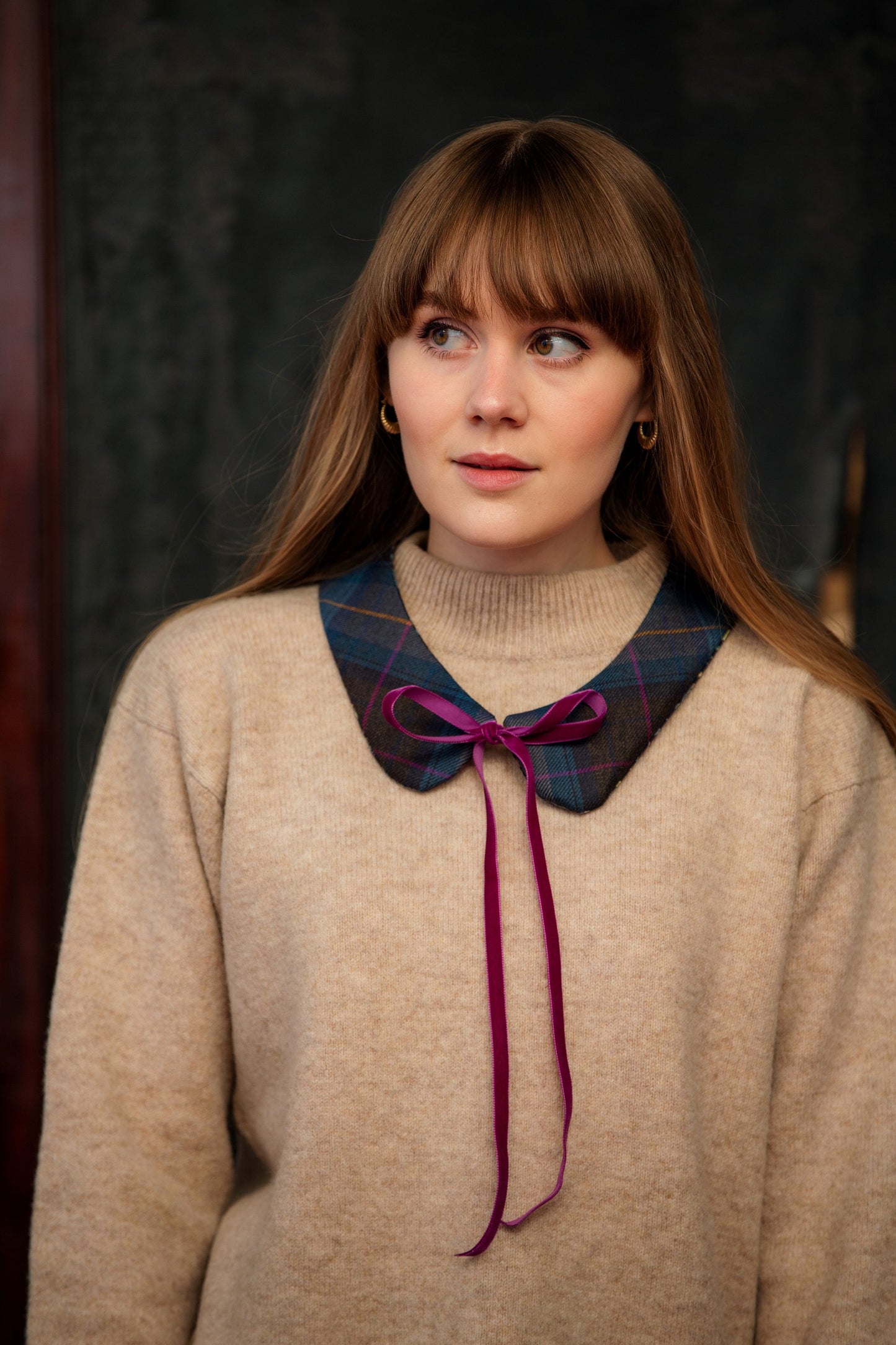 The Grimsay - Reversible Hebridean Tartan Collar with Liberty Fabrics