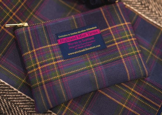 Thrift Scottish Wool Coin Purse with Liberty Fabrics