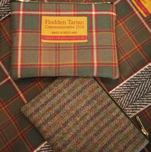 Monedero Thrift de lana escocesa con Liberty Fabrics