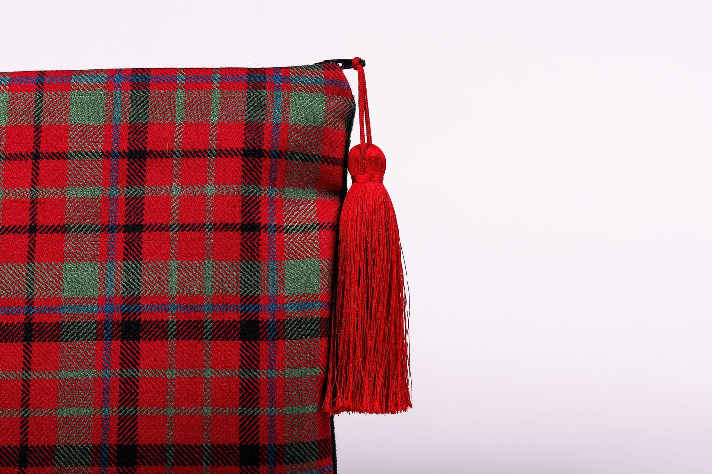 Velvet Backed Clutch Purse - YOUR OWN TARTAN - Lined with Liberty Fabrics