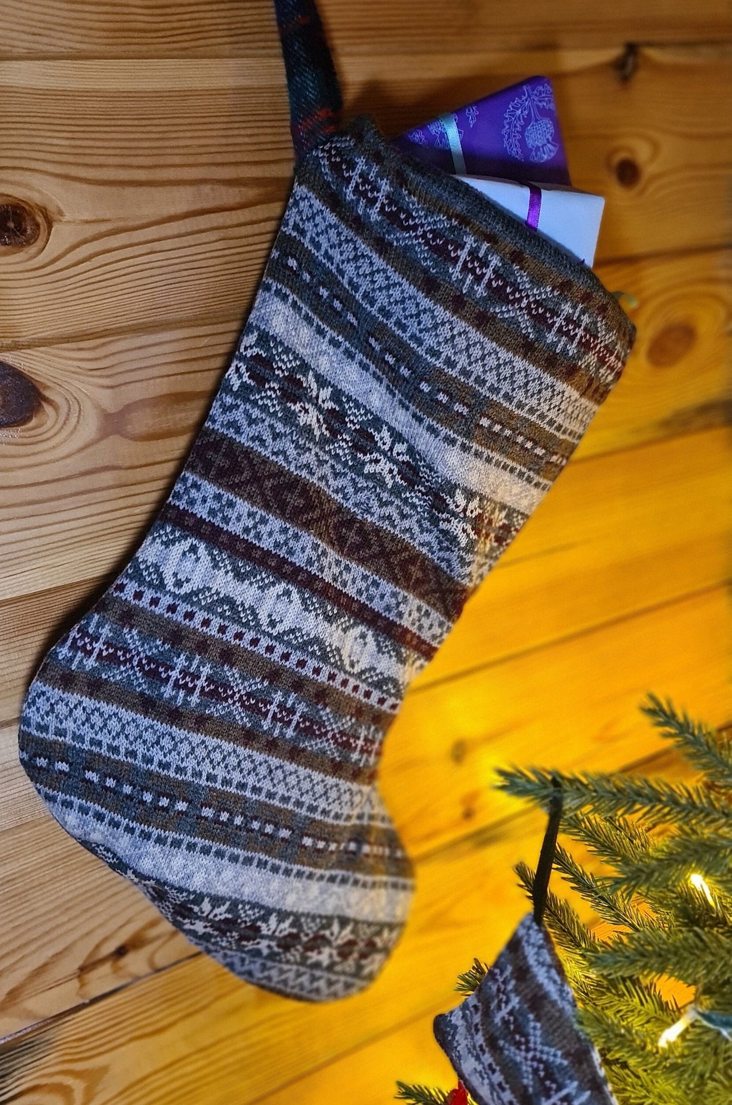 Woolly Yule GIANT Stocking - Assorted Colours
